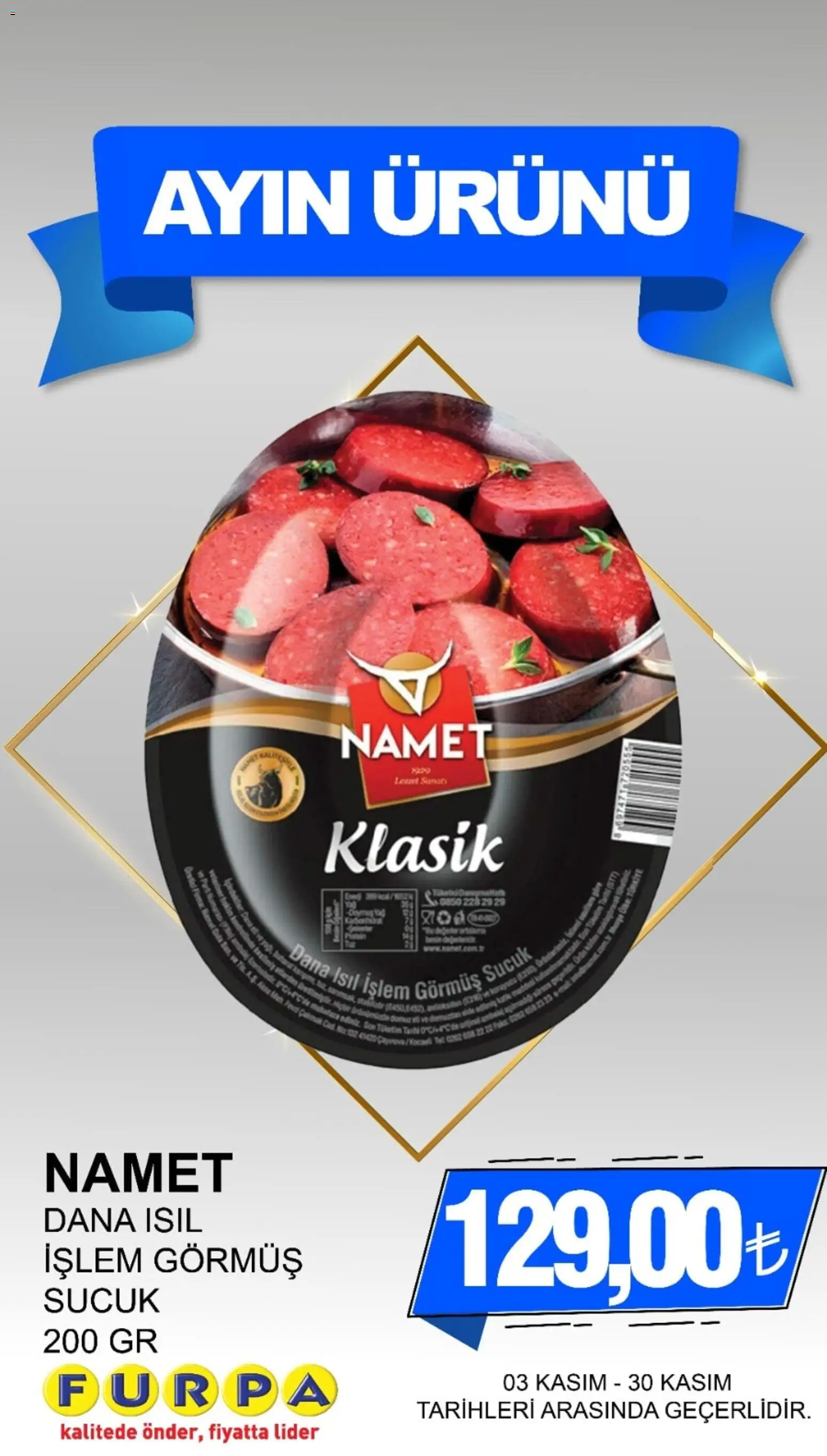 Furpa Ayın Ürünleri - 03.11.2025 tarihinden itibaren geçerlidir | Sayfa: 22 | Ürünler: Sucuk