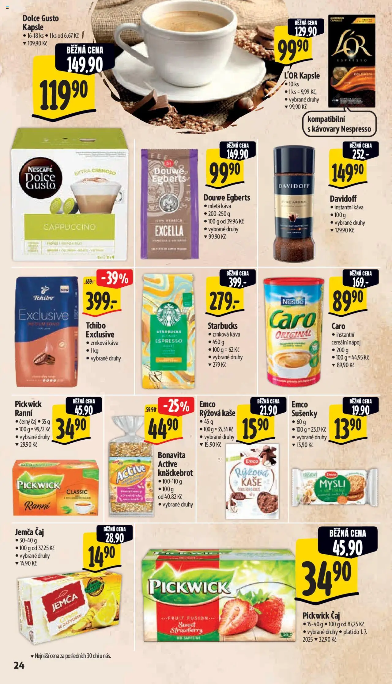 Albert leták - Supermarket od 18.06.2025 | Strana: 32 | Produkty: Dolce Gusto, Knäckebrot, Rýžová kaše, Dolce gusto kapsle