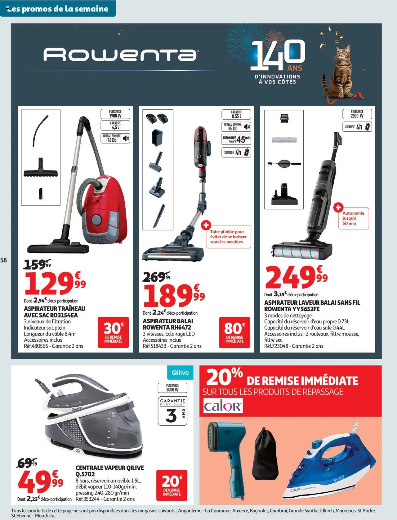 {H1} | Page: 60 | Produits: Câble, Sac, Réservoir d'eau, Aspirateur balai