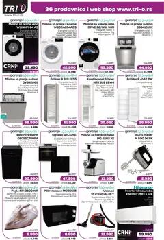 Tri O katalog - pregled Tri O kataloga - važi od 15.11.2025 | Strana: 2 | Proizvode: Ručni mikser, Frižider, Rerna, Klima