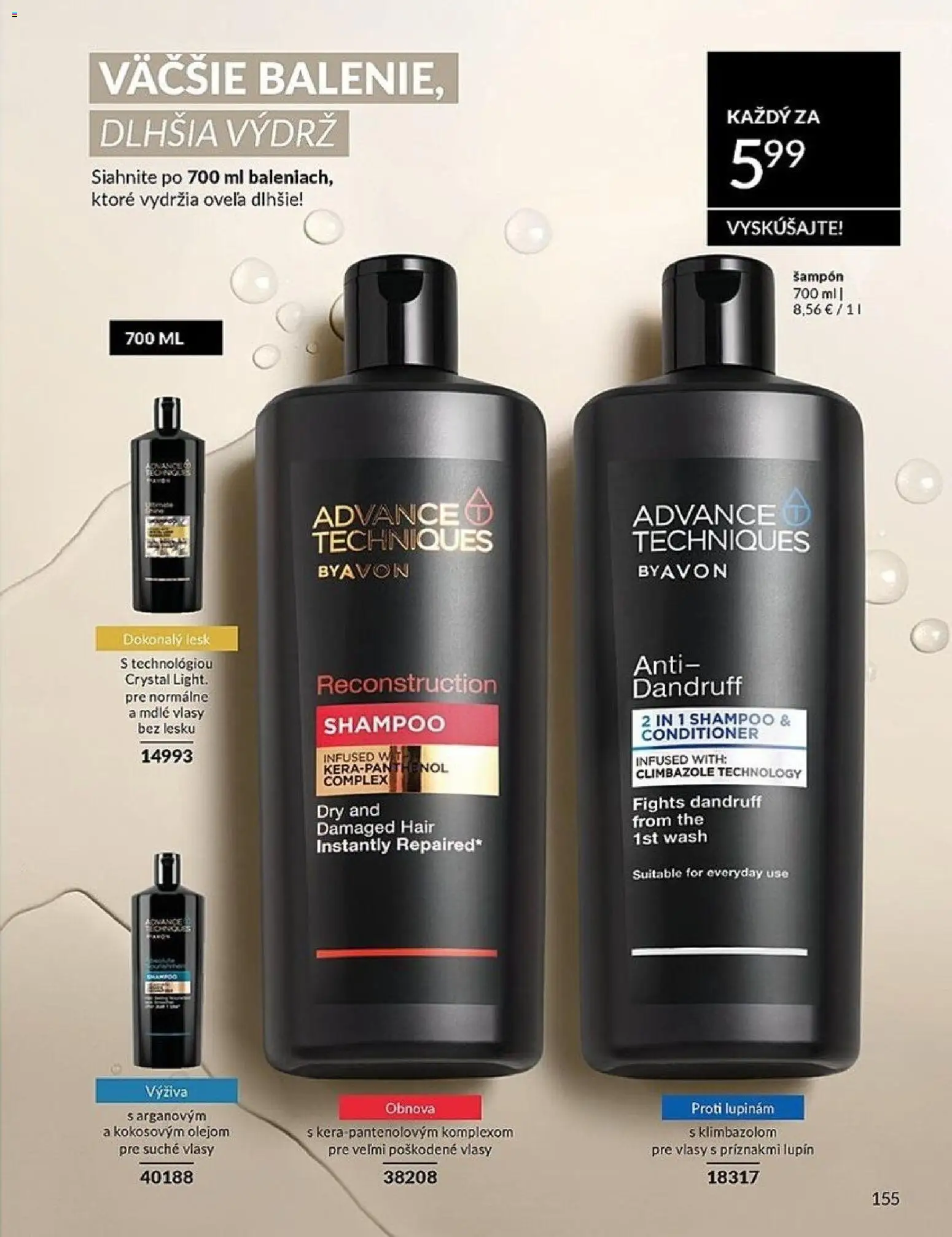Nové Avon akcie – leták je platný od 01.02.2026 | Strana: 155 | Produkty: Šampón