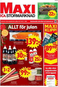 ICA Maxi - Stockholm - Förhandsvisning av reklamblad från butik ICA Maxi aktuell från 08.12.2025