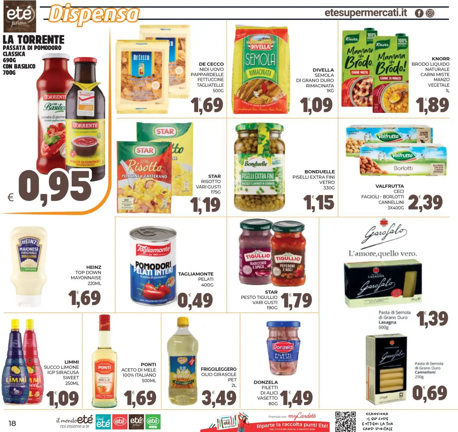 Volantino Eté del 11.03.2026 | Pagina: 18 | Prodotti: Top, Basilico, Piselli, Alici