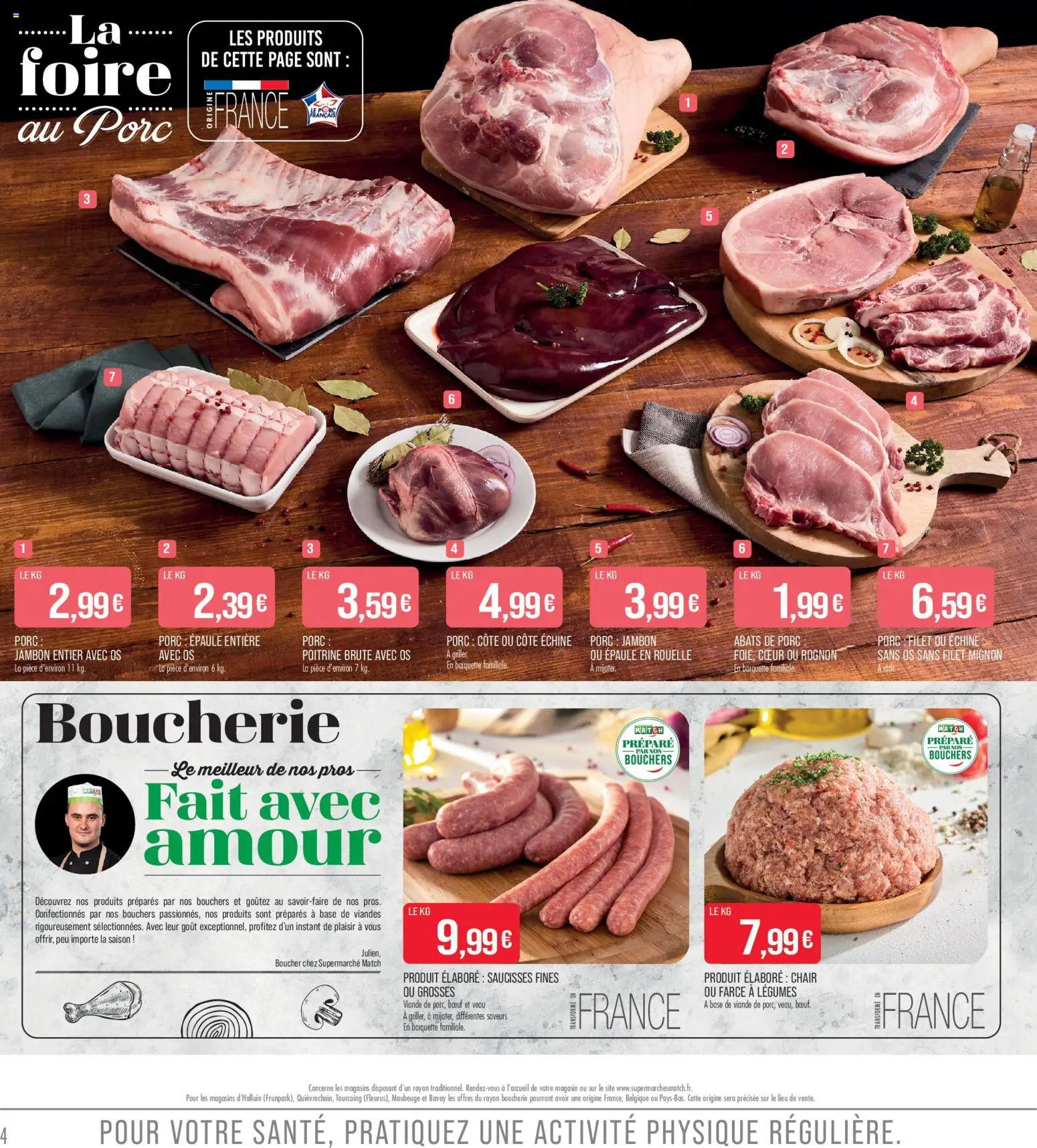 {H1} | Page: 4 | Produits: Base, Jambon entier, Viande, Filet mignon
