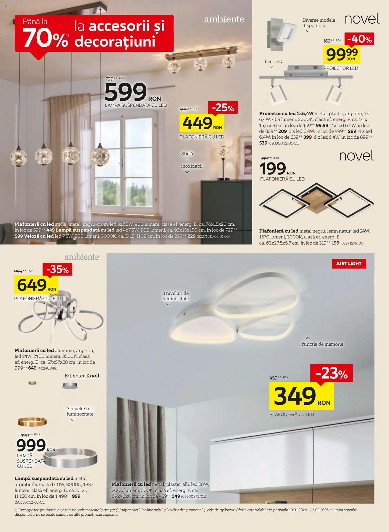 Noul catalog XXXLutz – valabil de la 19.01.2026 | Pagină: 16 | Produse: Memorie, Babak, Lampă, Veioză