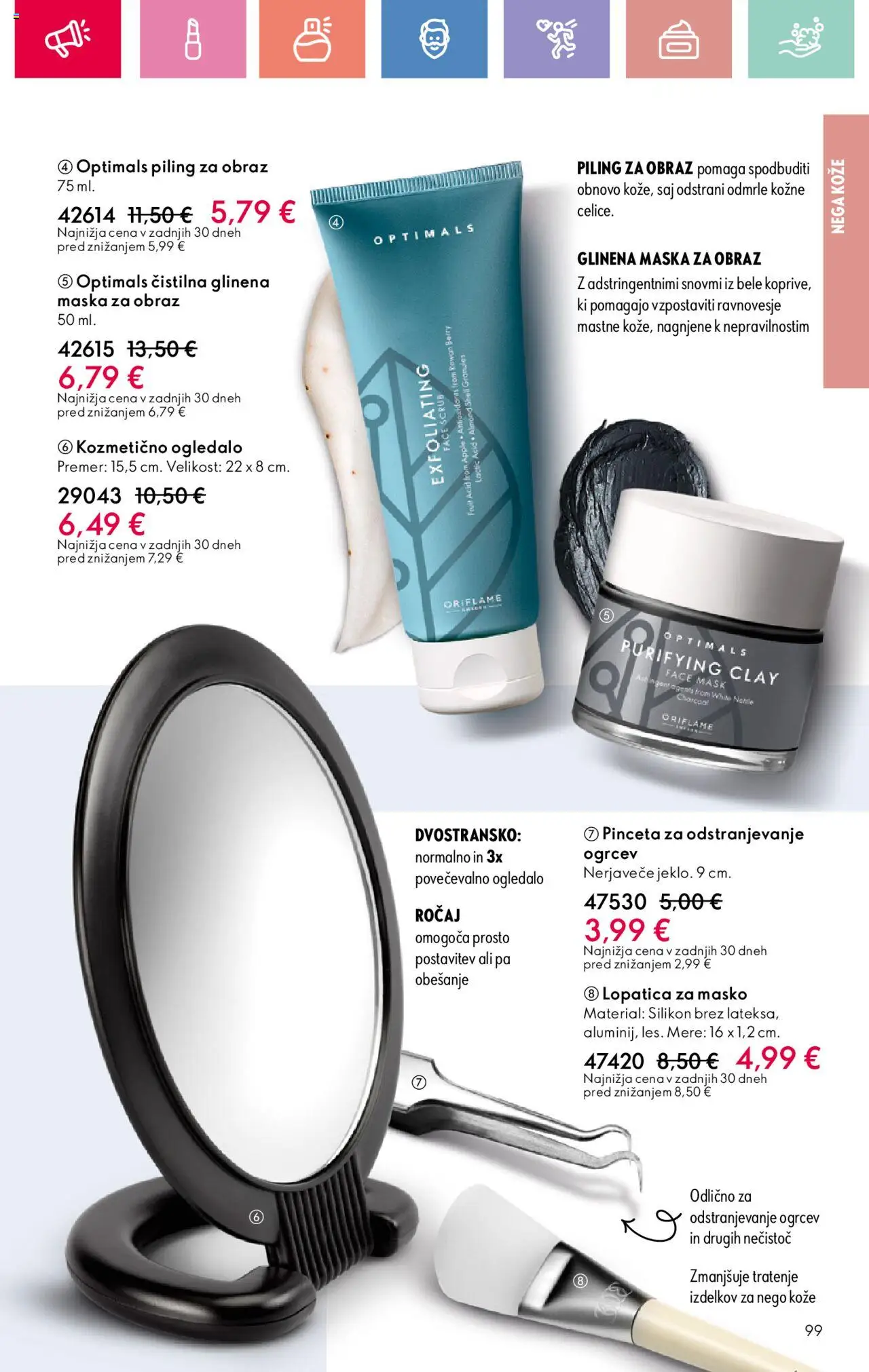 Oriflame katalog 11 │ velja od 03.08.2025 | Stran: 99 | Izdelki: Maska za obraz, Maska, Piling, Silikon
