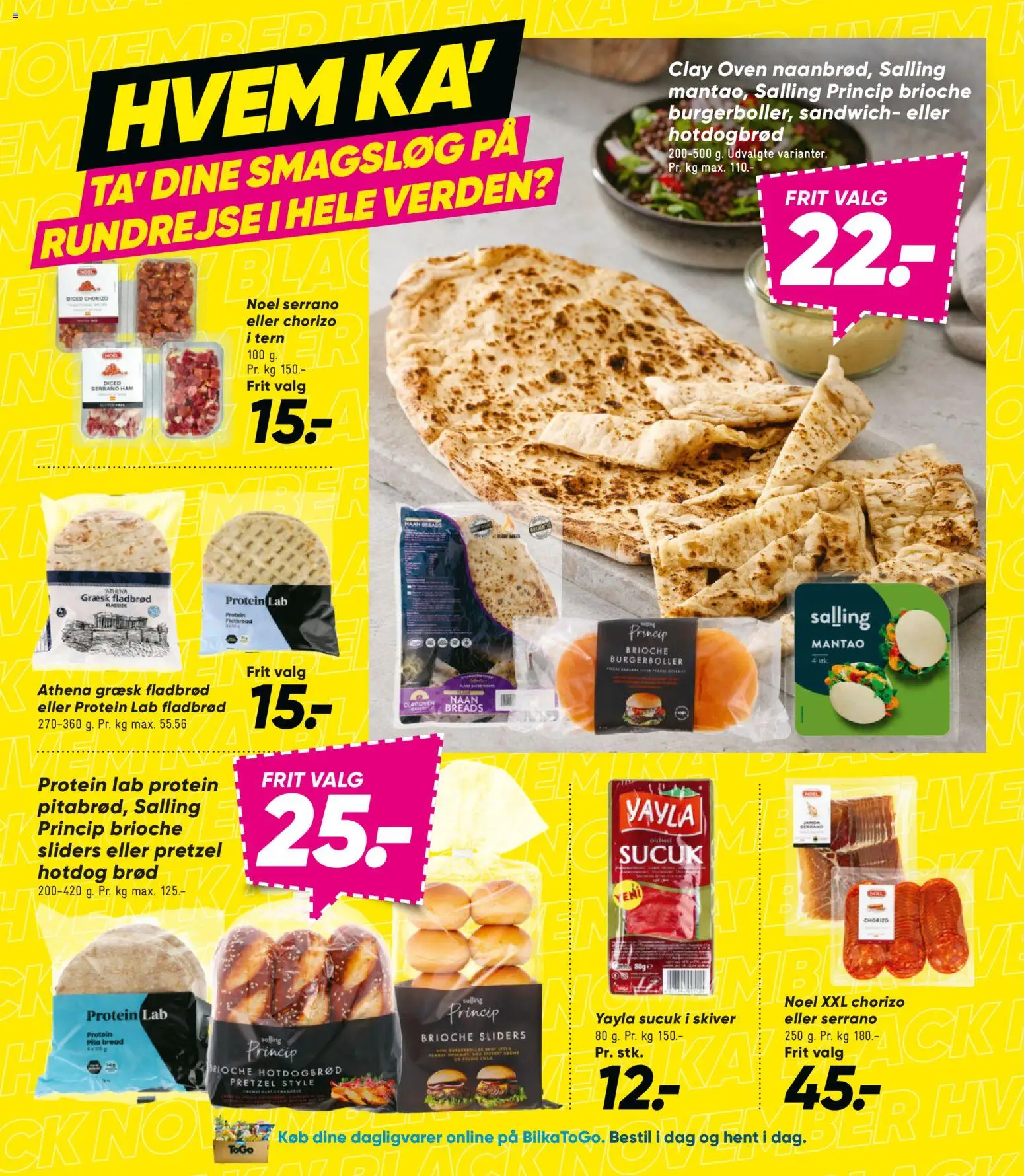 Bilka tilbudsavis – gyldig fra 14.11.2025 | Side: 33 | Produkter: Brød, Hotdogbrød, Burgerboller