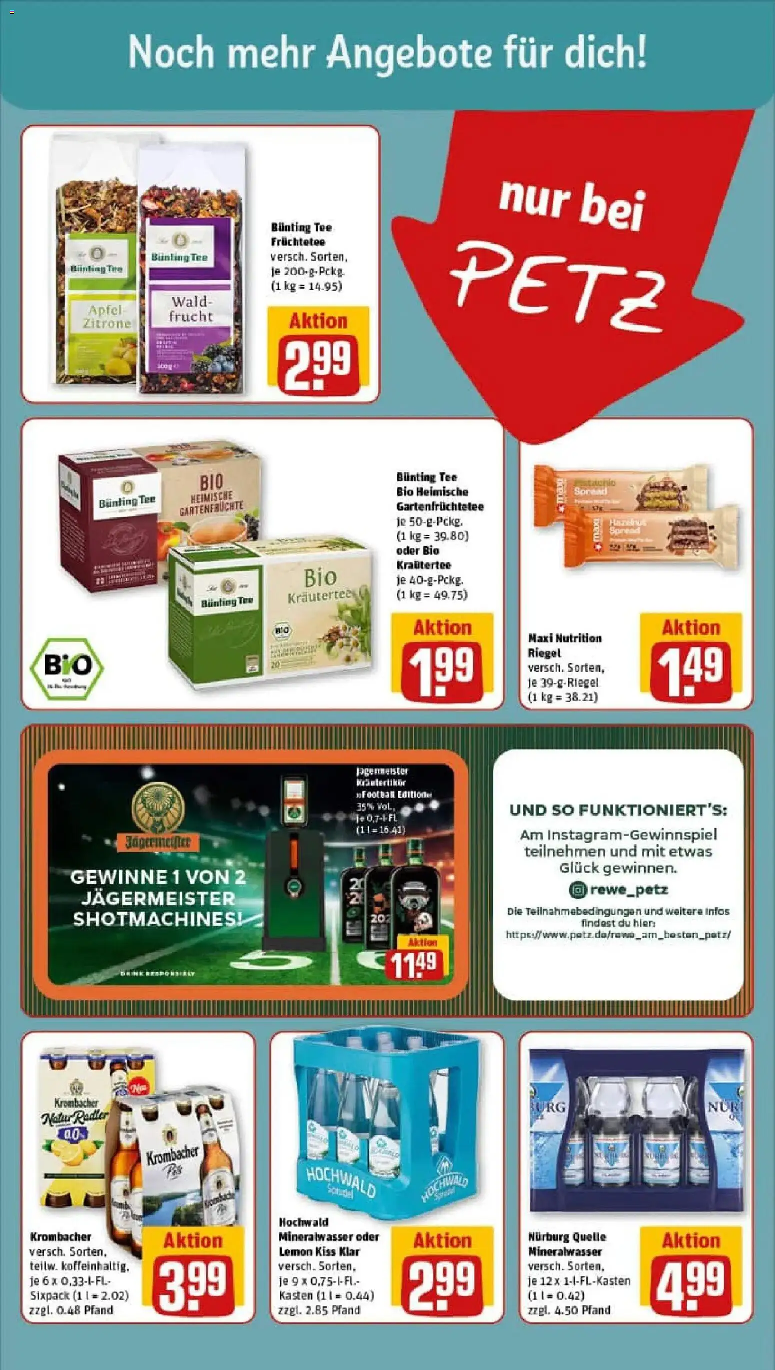 Rewe prospekt Neunkirchen	 – gültig ab 11.01.2026 | Seite: 15 | Produkte: Äpfel, Mineralwasser, Zitrone, Tee