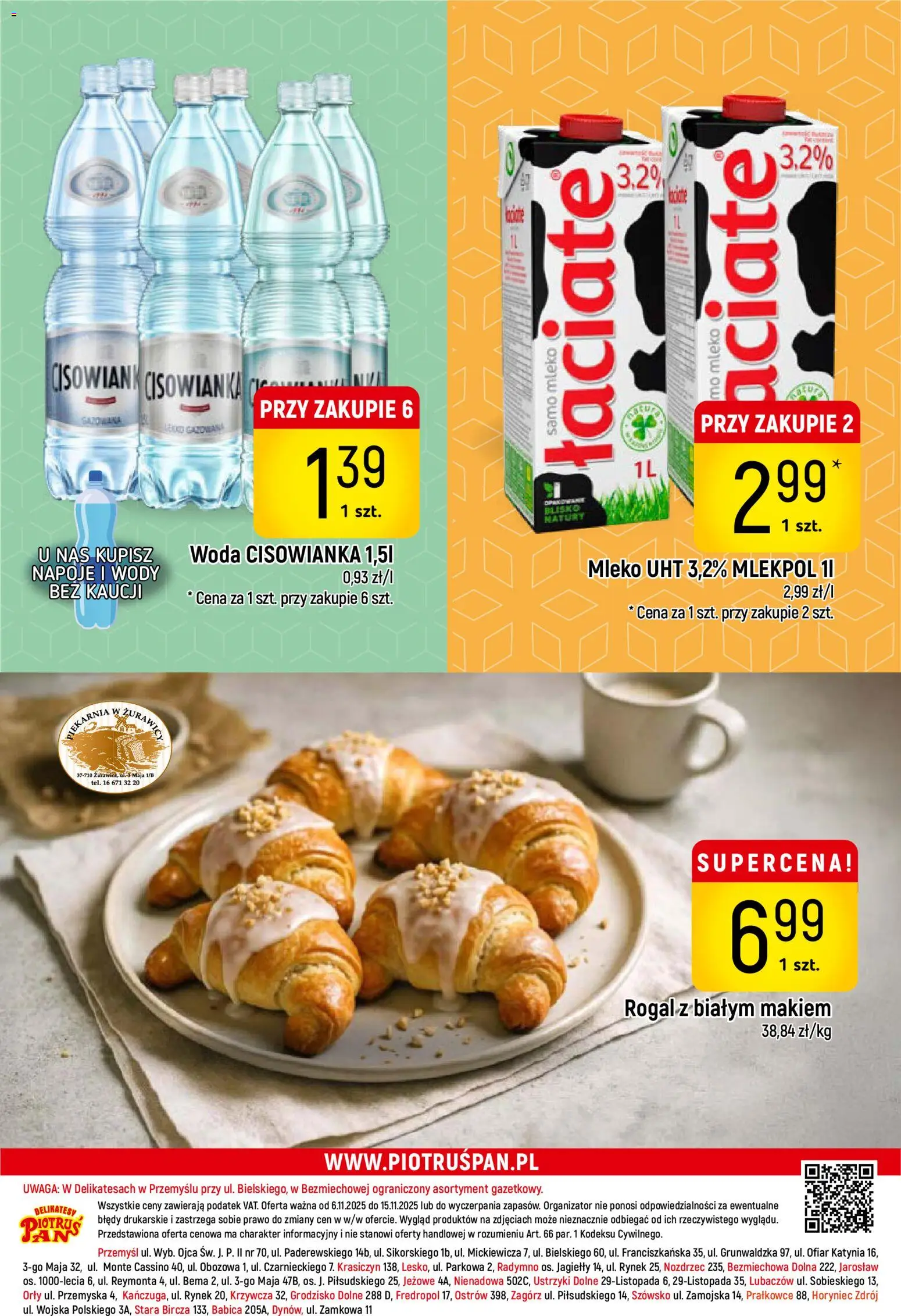 Piotruś Pan Gazetka od 06.11.2025 | Strona: 28 | Produkty: Napoje, Delikatesy, Mleko, Woda