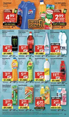 Pogląd oferty "Delikatesy Centrum Gazetka" - ważna od 18.12.2025 | Strona: 33 | Produkty: Mango, Pepsi, Sprite, Woda