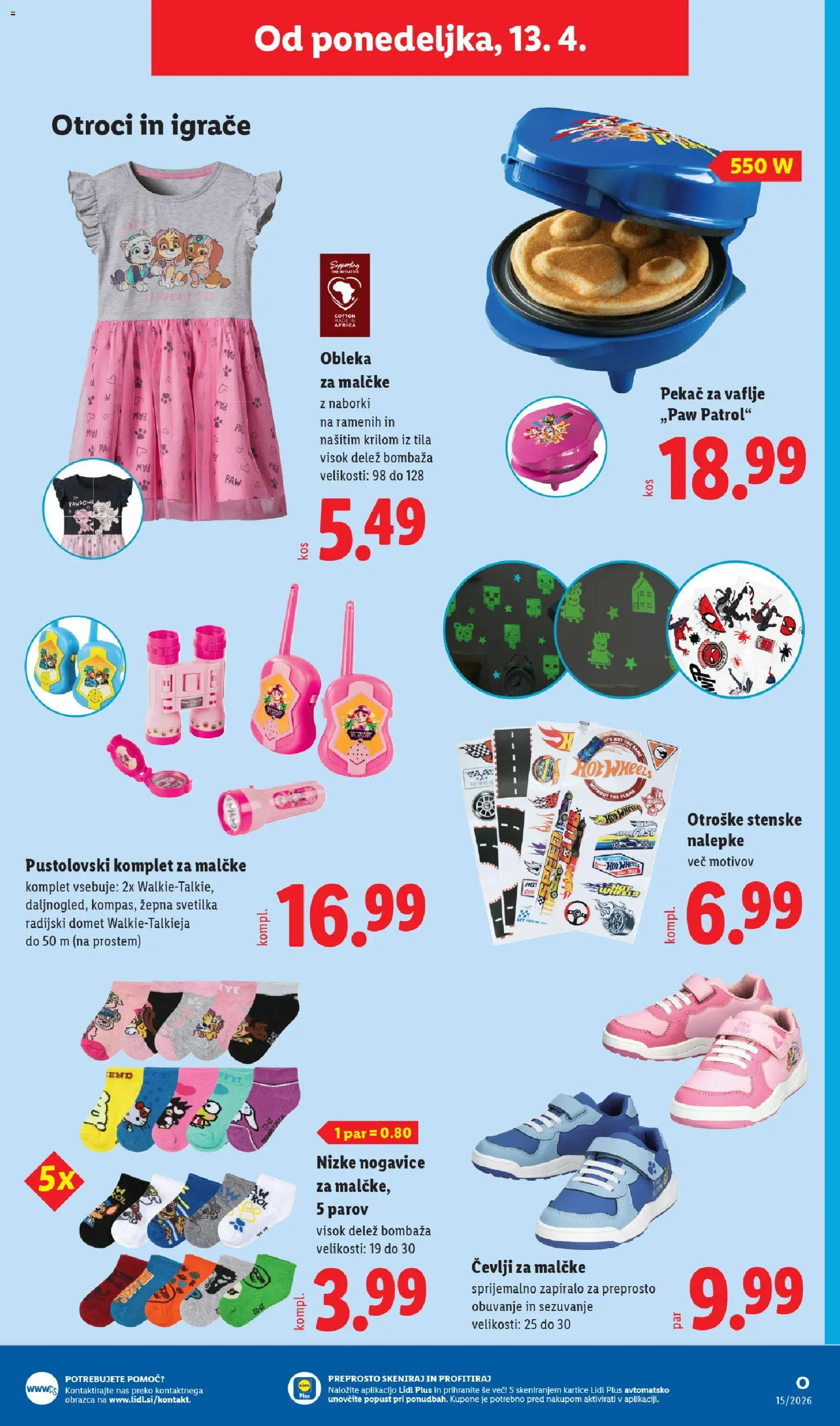 Novi Lidl katalog ponudbe – veljaven od 09.04.2026 | Stran: 65 | Izdelki: Svetilka, Nogavice, Obleka, Cevlji