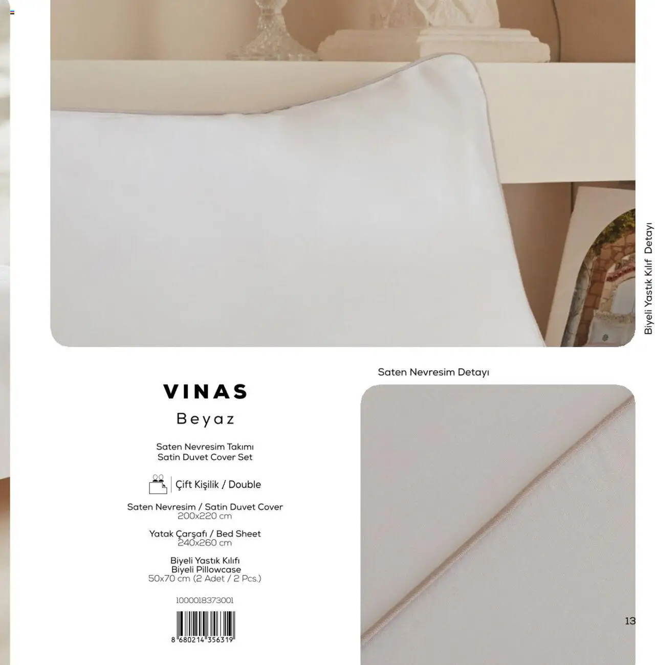 Karaca - Karaca Home - White Collection - 03.03.2025 tarihinden itibaren geçerlidir | Sayfa: 13 | Ürünler: Yatak, Yastık, Nevresim, Yastık kılıfı