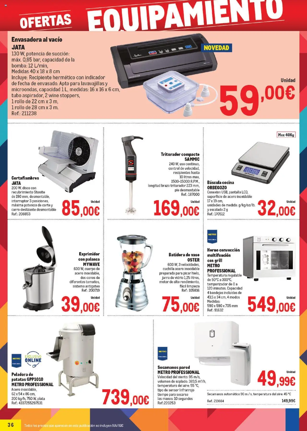 Makro - Precios Norte │ válido desde el 06.10.2025 | Página: 36 | Productos: Horno, Cocina, Lavavajillas, Batidora