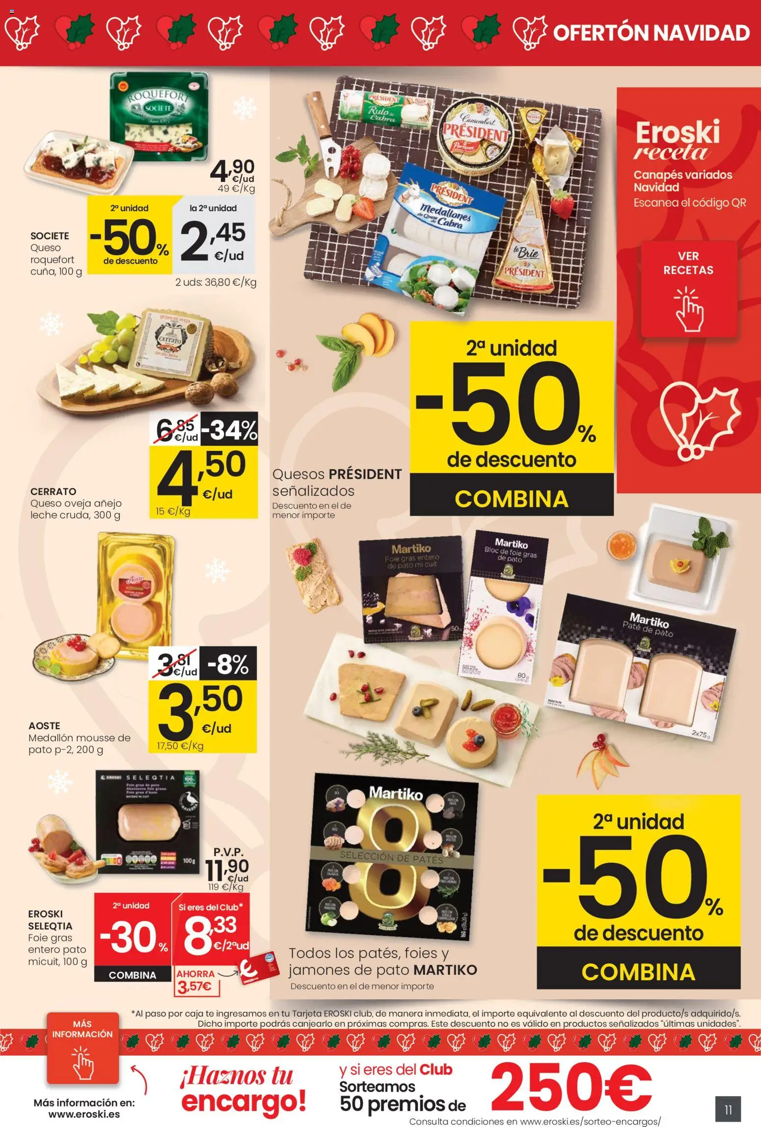 Eroski - Center │ válido desde el 18.12.2025 | Página: 11 | Productos: Mousse, Queso, Paté, Té