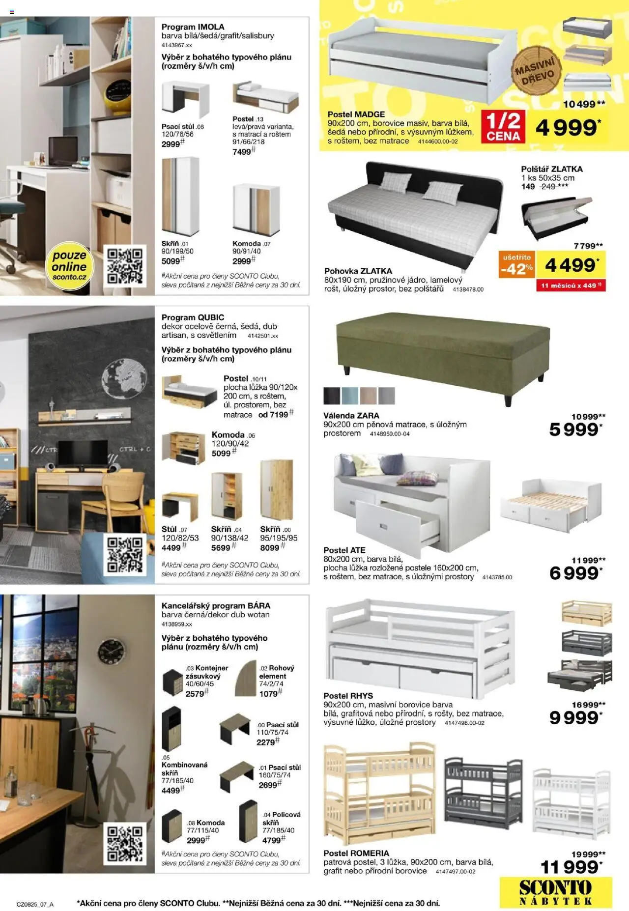 Sconto nábytek leták od 18.06.2025 | Strana: 7 | Produkty: Nábytek, Postel, Matrace, Polštář