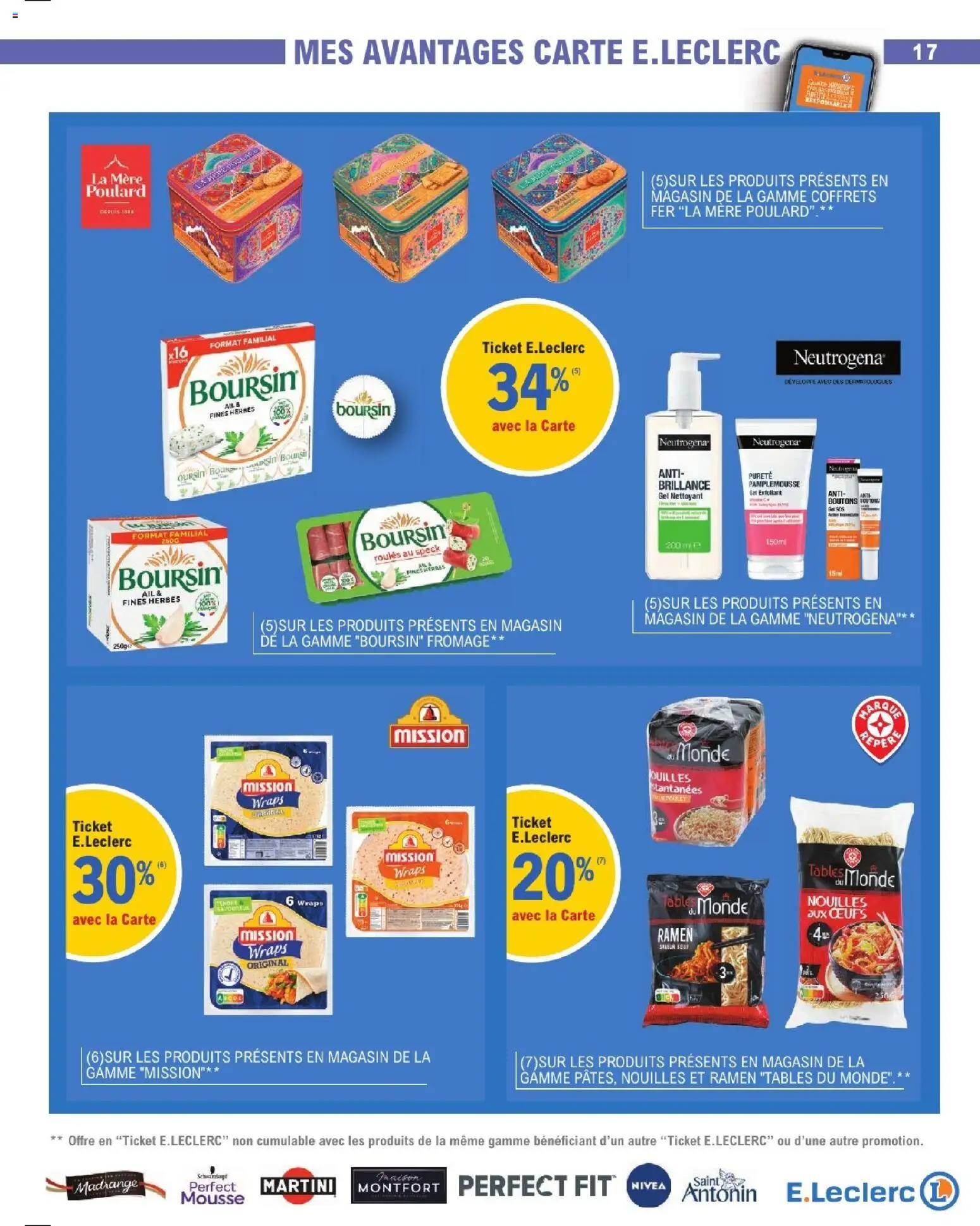 {H1} | Page: 17 | Produits: Gel nettoyant, Cookies, Fromage, Nouilles