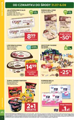 Stokrotka Gazetka od 31.07.2025 | Strona: 4 | Produkty: Kapusta, Podpaski bella, Pierogi, Stokrotka