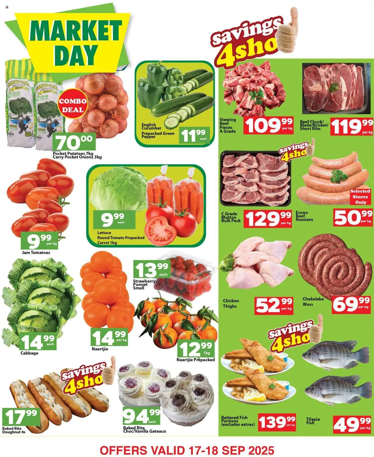 New Check Save catalogue – valid from 17.09.2025 | Page: 4 | Products: Ribs, Chicken, Beef, Onions