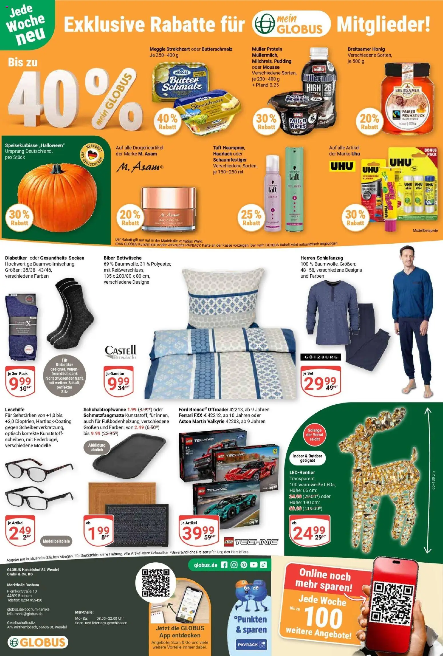 Globus prospekt Bochum-Riemke	 – gültig ab 26.10.2025 | Seite: 30 | Produkte: Butterschmalz, Schmutzfangmatte, Finish, Telefon