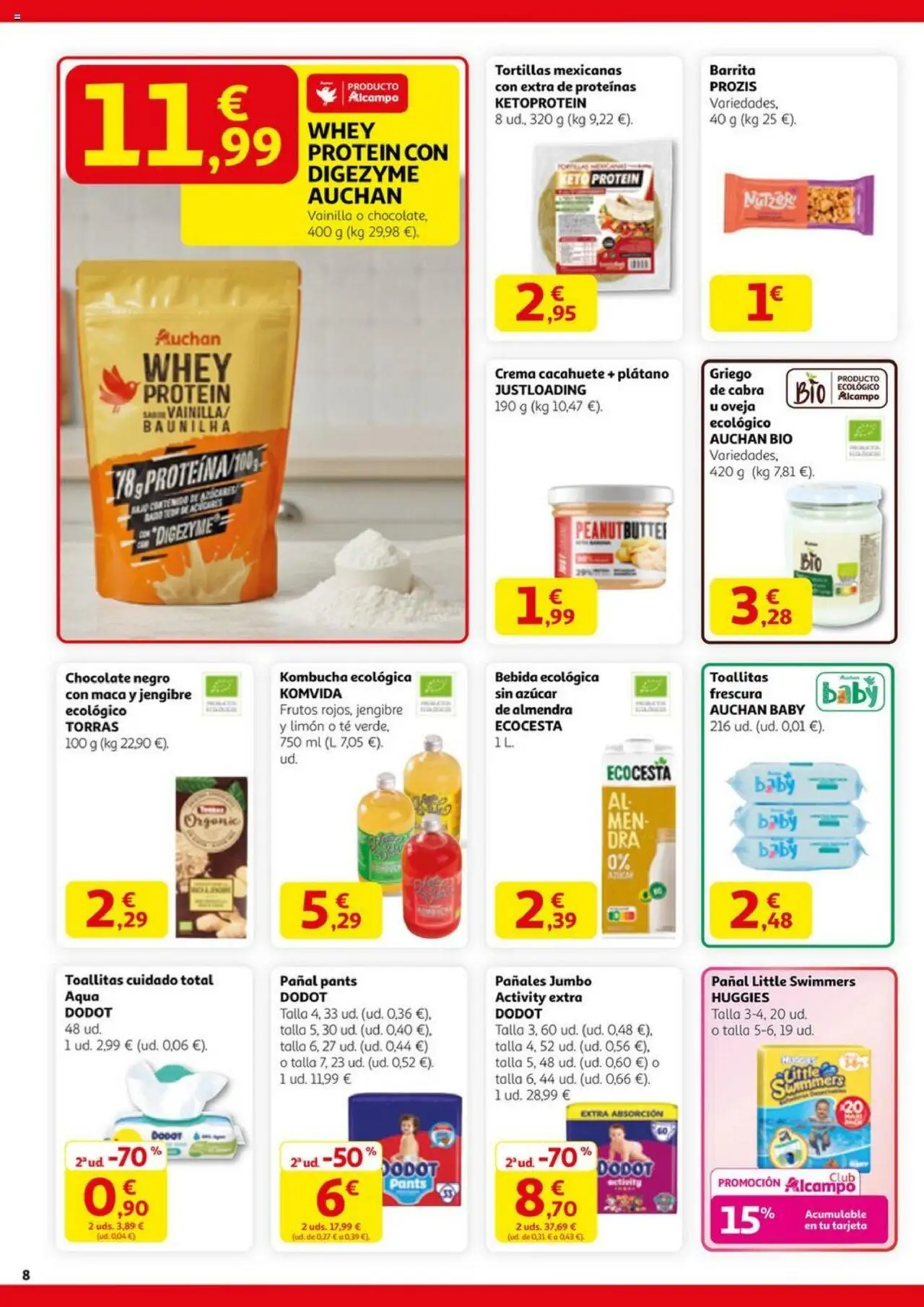 Alcampo - SST catalan │ válido desde el 11.09.2025 | Página: 8 | Productos: Chocolate, Crema, Té, Bebida ecológica