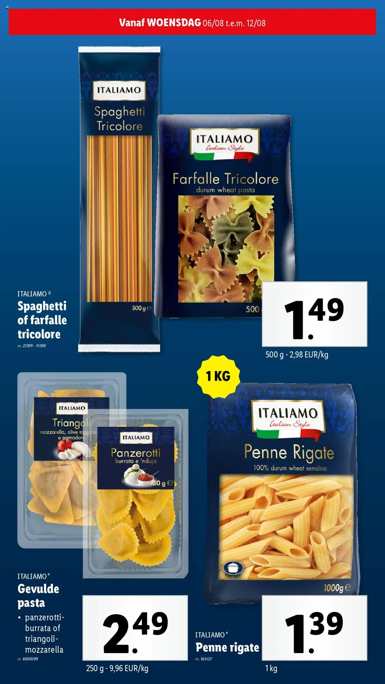  | Pagina: 21 | Producten: Pasta, Mozzarella