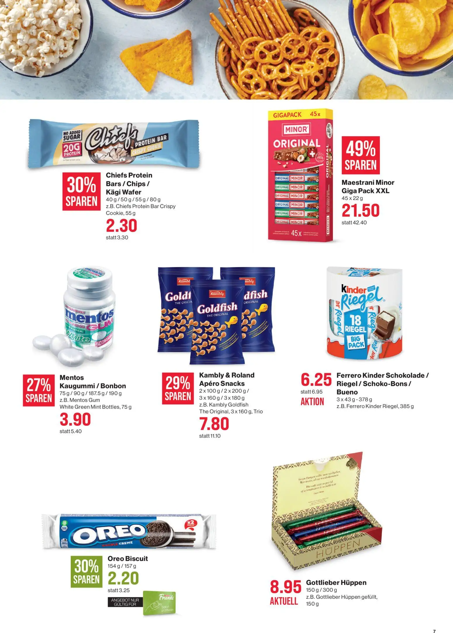 SPAR Aktionen – gültig ab 26.02.2026 | Seite: 7 | Produkte: Schokolade, Chips, Creme