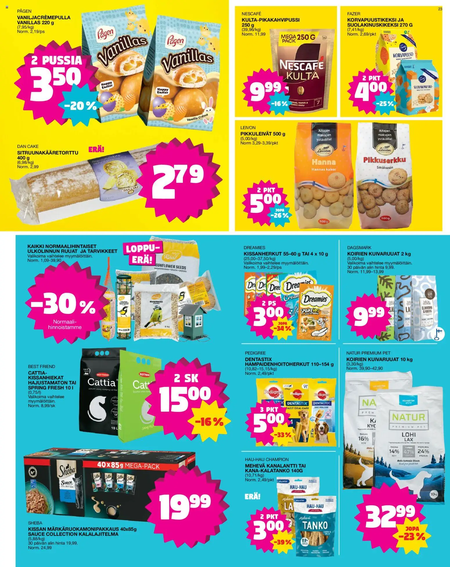 Tokmanni tarjoukset – voimassa 23.03.2026 alkaen | Sivu: 23 | Tuotteet: Lohi, Pikkuleivät