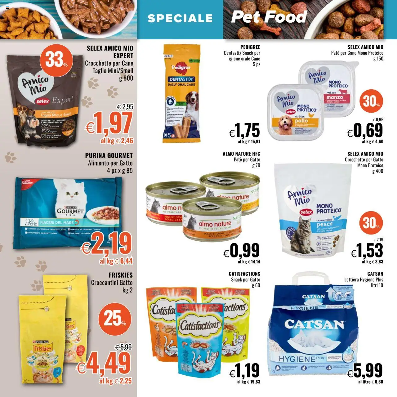 Volantino Famila del 21.08.2025 | Pagina: 16 | Prodotti: Pollo, Salmone, Tacchino, Crocchette