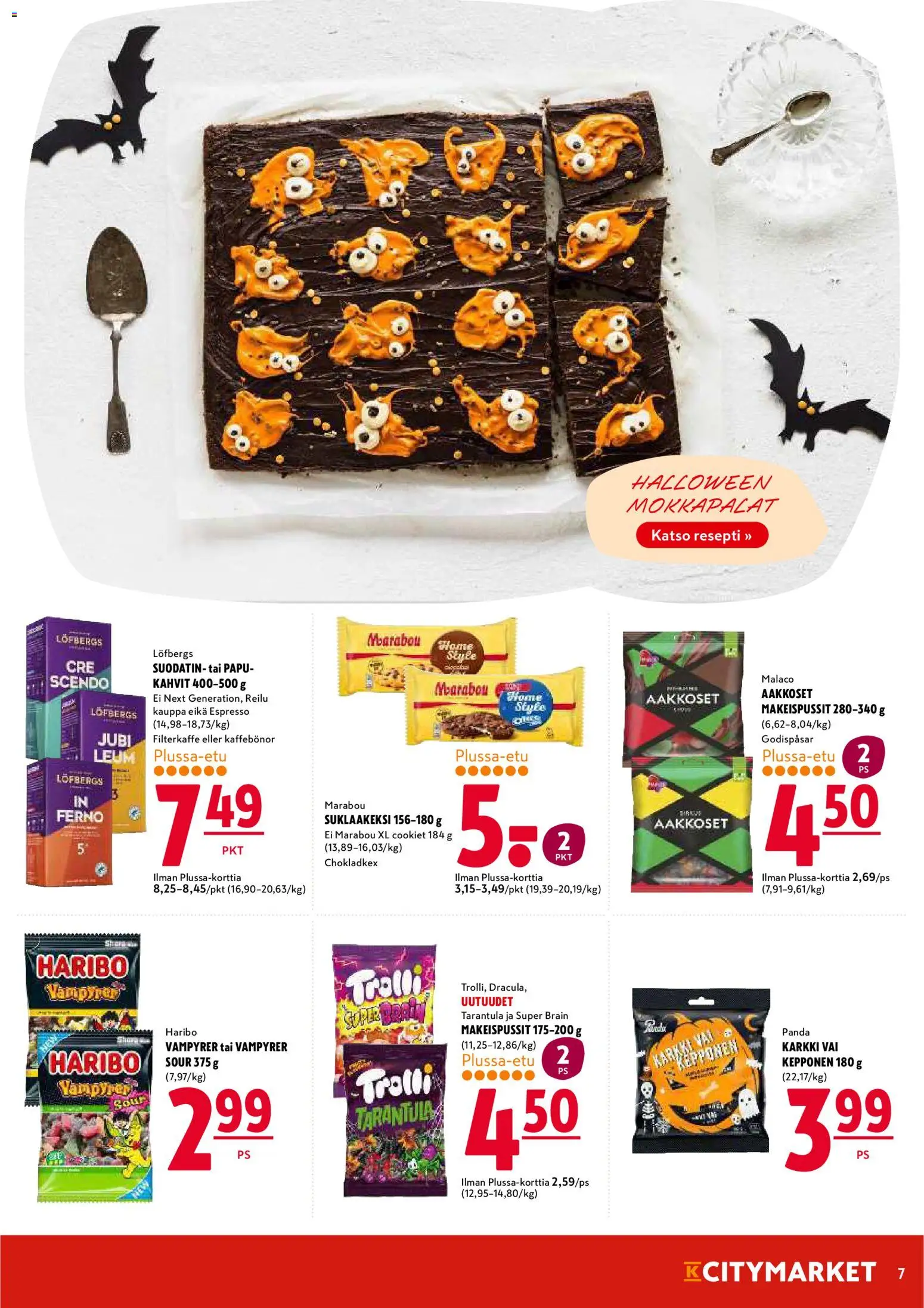 K-Citymarket tarjoukset – voimassa 30.10.2025 alkaen | Sivu: 7 | Tuotteet: Makeispussit