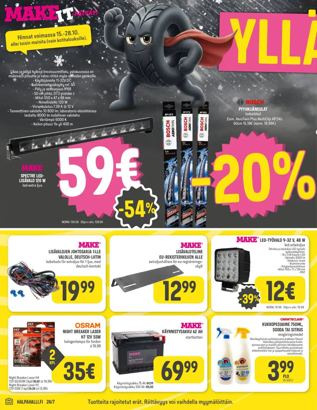 Halpa Halli tarjoukset – voimassa 15.10.2025 alkaen | Sivu: 8 | Tuotteet: Voi, Puhdistusaine