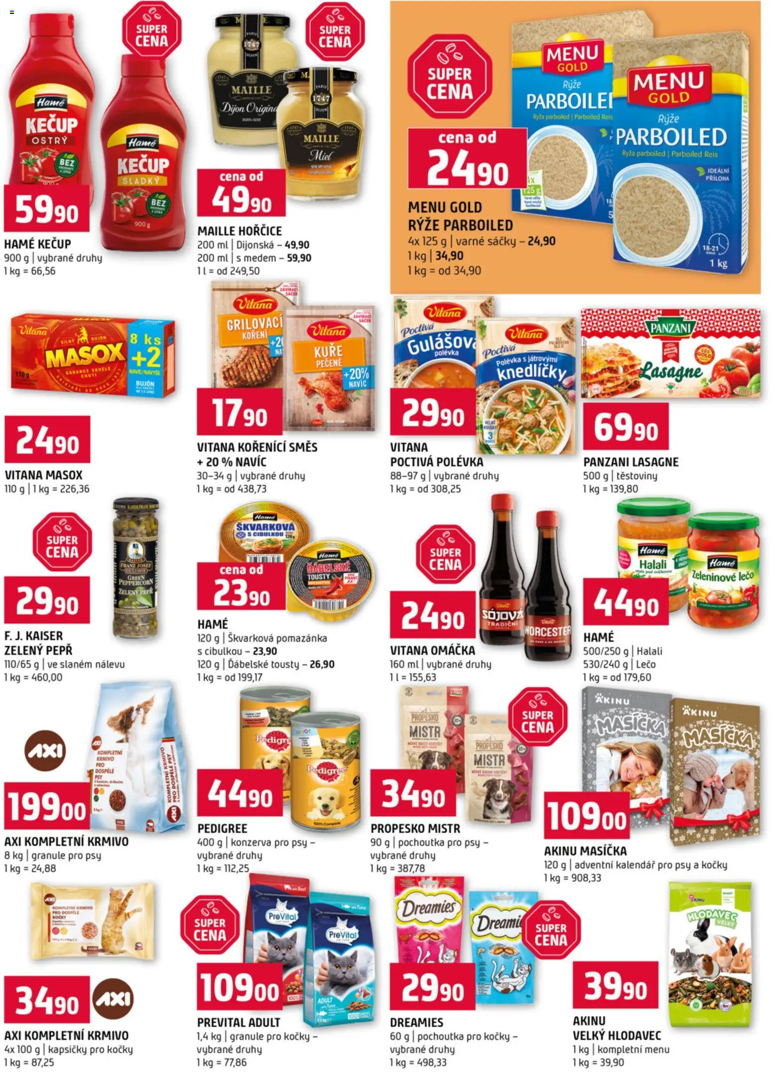 Terno leták od 19.11.2025 | Strana: 11 | Produkty: Těstoviny, Granule pro kočky, Kalendář, Masox