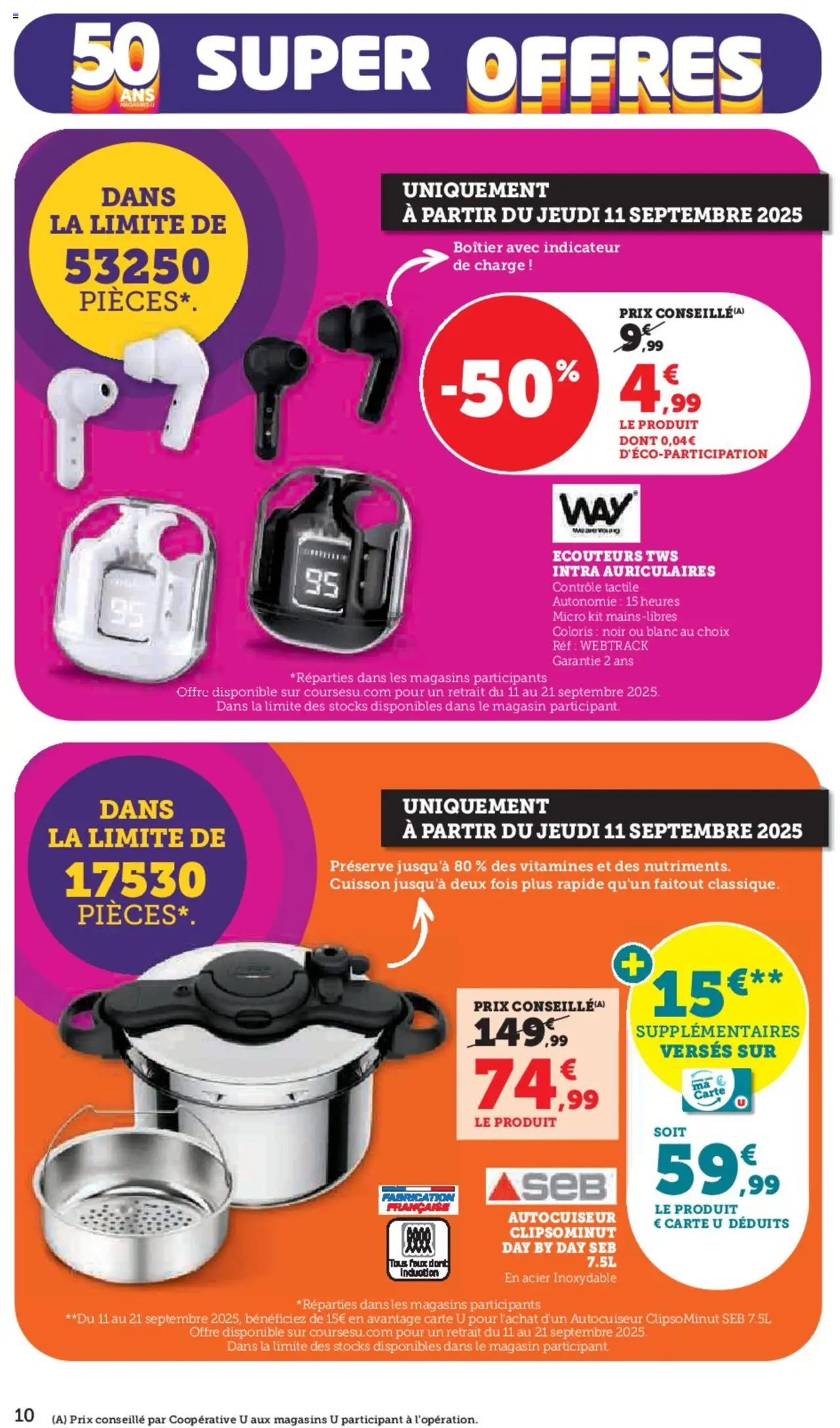  | Page: 10 | Produits: Écouteurs, Autocuiseur