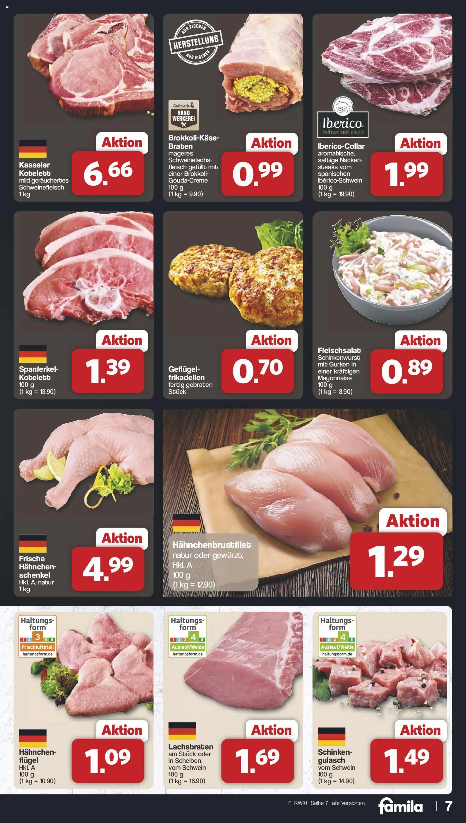 Famila Nordwest Prospekt 	 – gültig ab 02.03.2026 | Seite: 7 | Produkte: Brokkoli, Gulasch, Schweinefleisch, Gurken