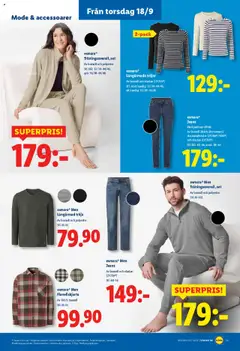 Lidl reklamblad aktuell från 15.09.2025 | Sida: 21 | Produkter: Tröja, Set, Långärmad tröja, Jeans