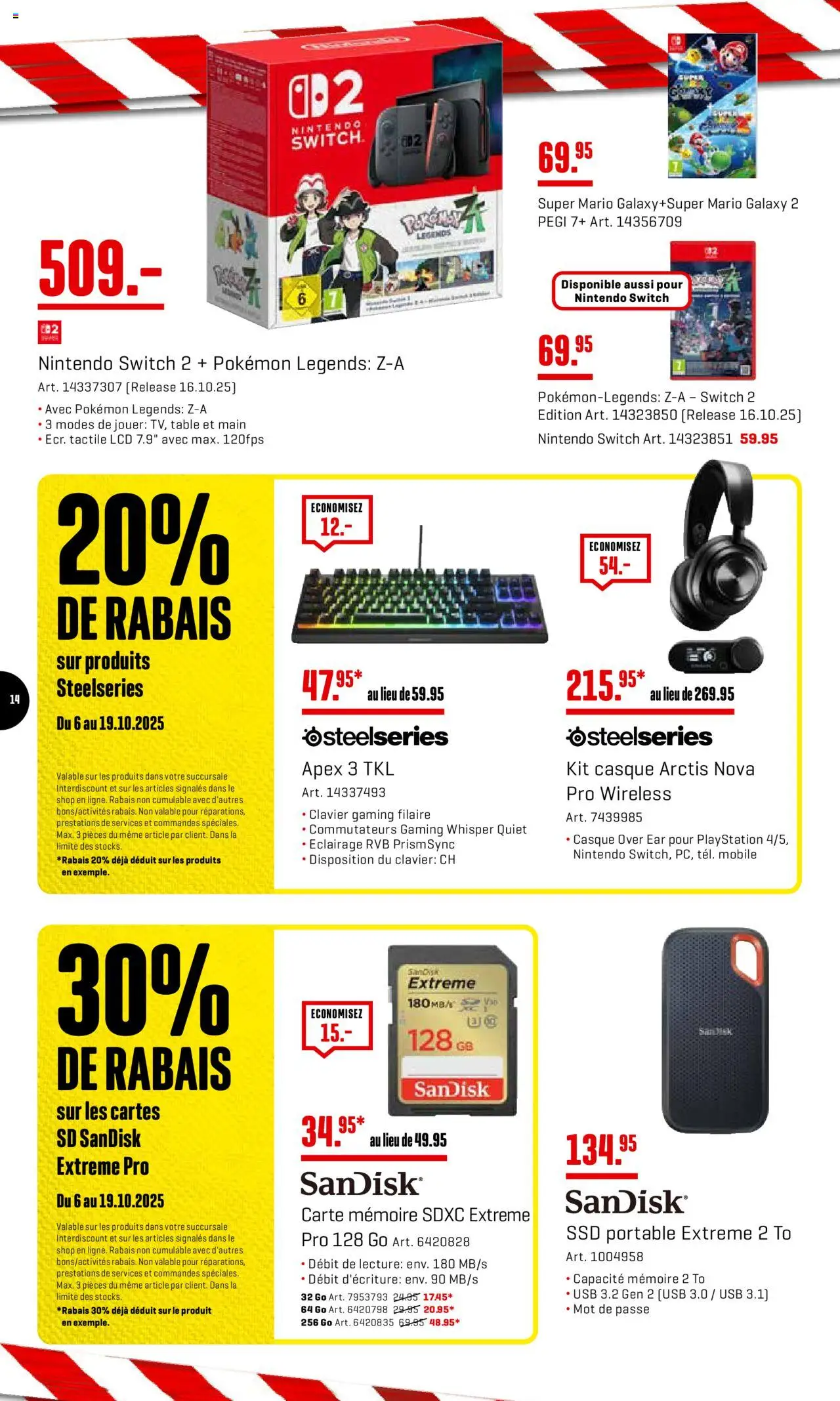 Interdiscount Aktionen FR – gültig ab 06.10.2025 | Seite: 14 | Produkte: Playstation, Usb
