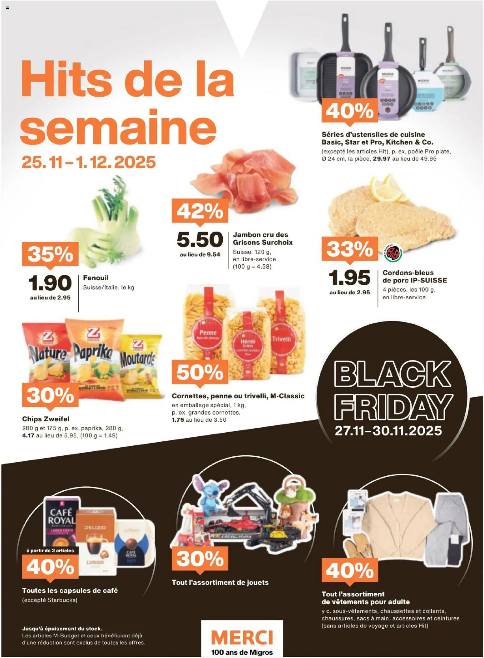 Migros Magazin FR – gültig ab 24.11.2025 | Seite: 72 | Produkte: Pasta, Chips