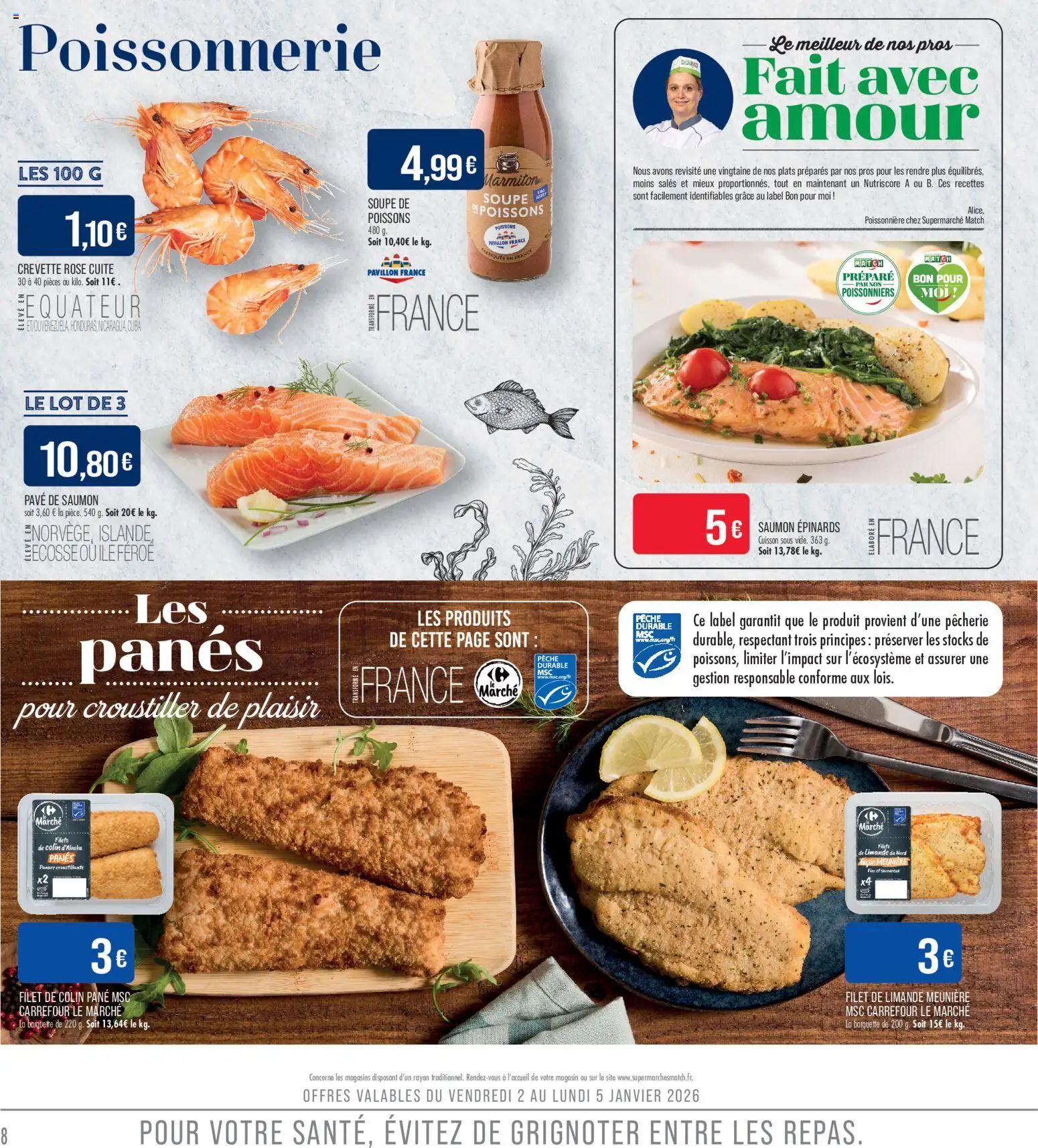 {H1} | Page: 8 | Produits: Soupe, Pêche, Crevette, Poissonnerie