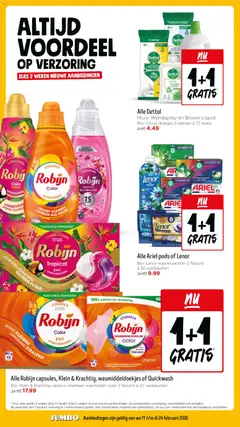Jumbo - Folder week 8 - Voorbeeld van een folder van Jumbo, geldig van 18.02.2026 | Pagina: 23 | Producten: Wasmiddel, Wasverzachter, Wasmachine, Was
