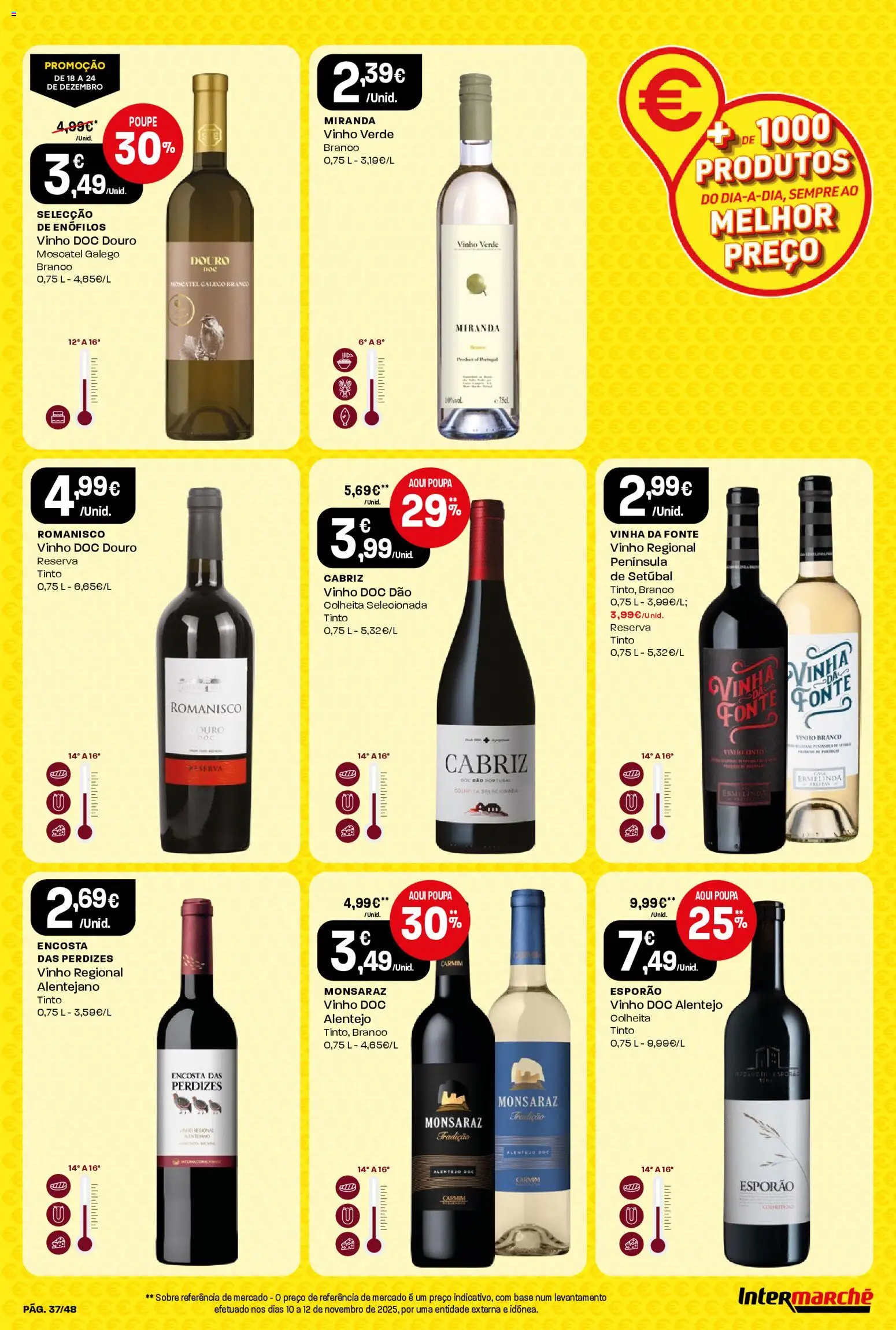 Intermarché folheto │ válido de 18.12.2025 | Página: 37 | Produtos: Base, Vinho, Vinho tinto