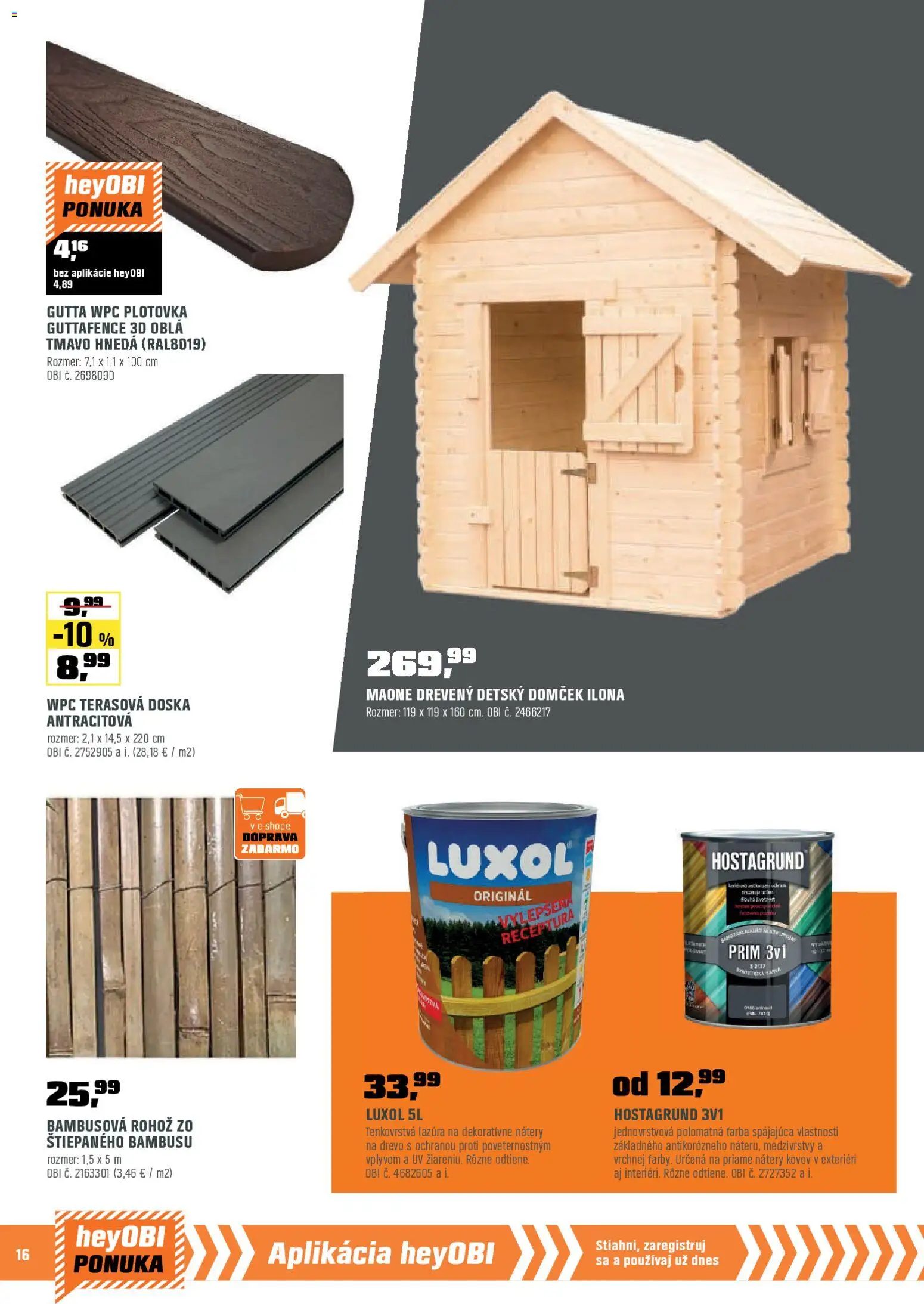 Nové OBI akcie – leták je platný od 01.04.2026 | Strana: 18 | Produkty: Vinylová podlaha, Lamely