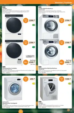Fust Aktionen ab 01.01.2025 gültig | Seite: 27 | Produkte: Waschmittel, Waschtrockner, Waschmaschine, Miele
