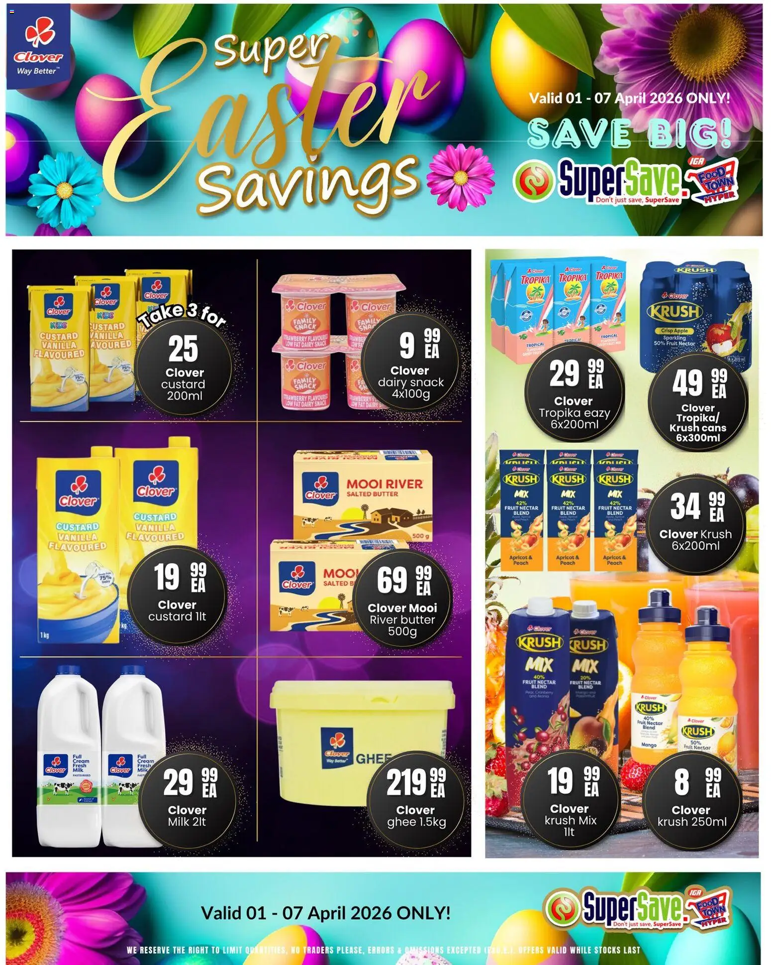 New Super Save catalogue – valid from 01.04.2026 | Page: 15 | Products: Butter, Cream, Mango, Peach