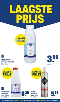 Makro - Laagste prijs - Voorbeeld van een folder van Makro, geldig van 04.11.2025 | Pagina: 16 | Producten: Waffelini, Room, Fles, Slagroom