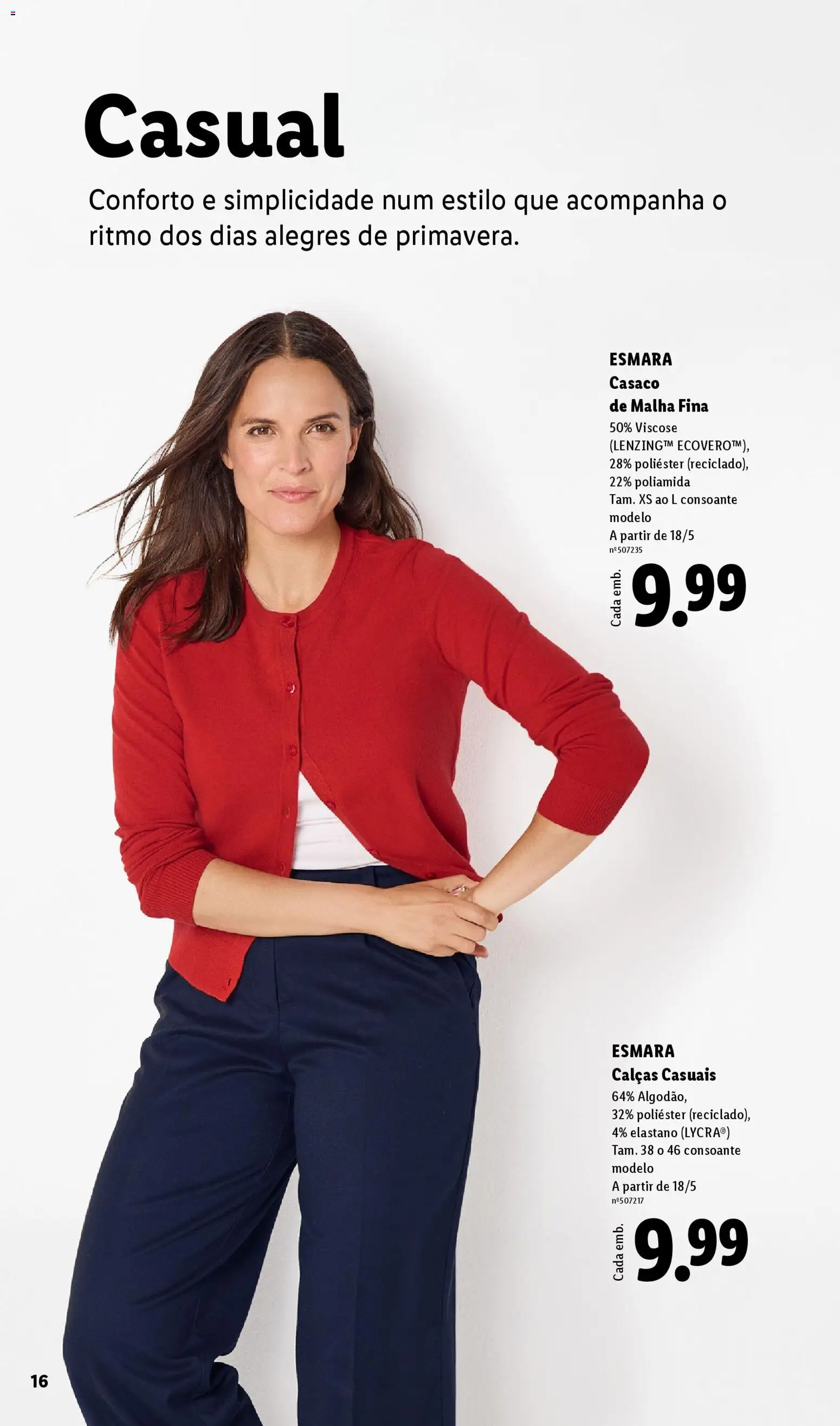 Lidl folheto Esmara │ válido de 20.04.2026 | Página: 16 | Produtos: Casaco, Calças