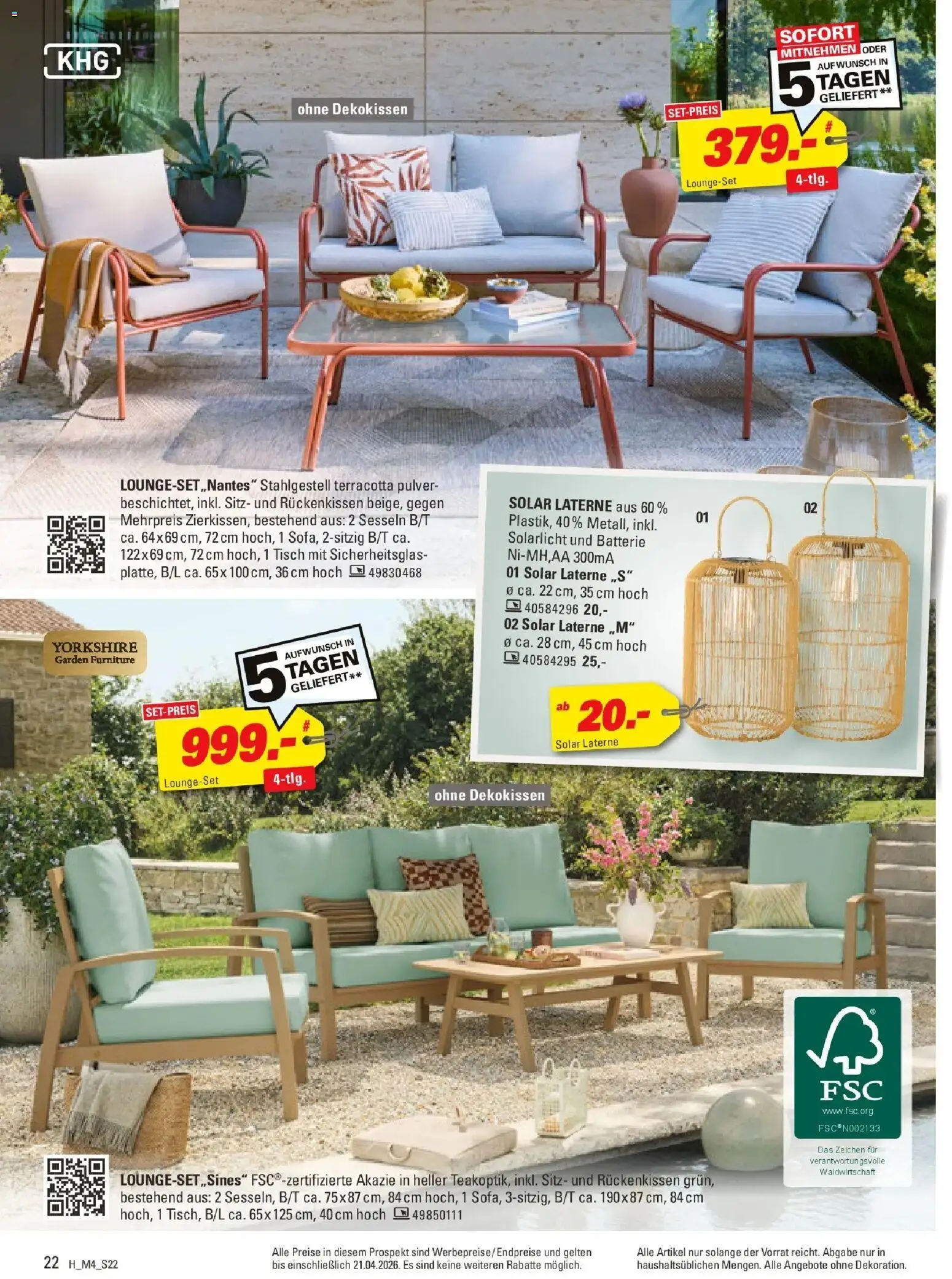 Höffner Prospekt Fürth	 – gültig ab 01.04.2026 | Seite: 22 | Produkte: Tisch, Batterie