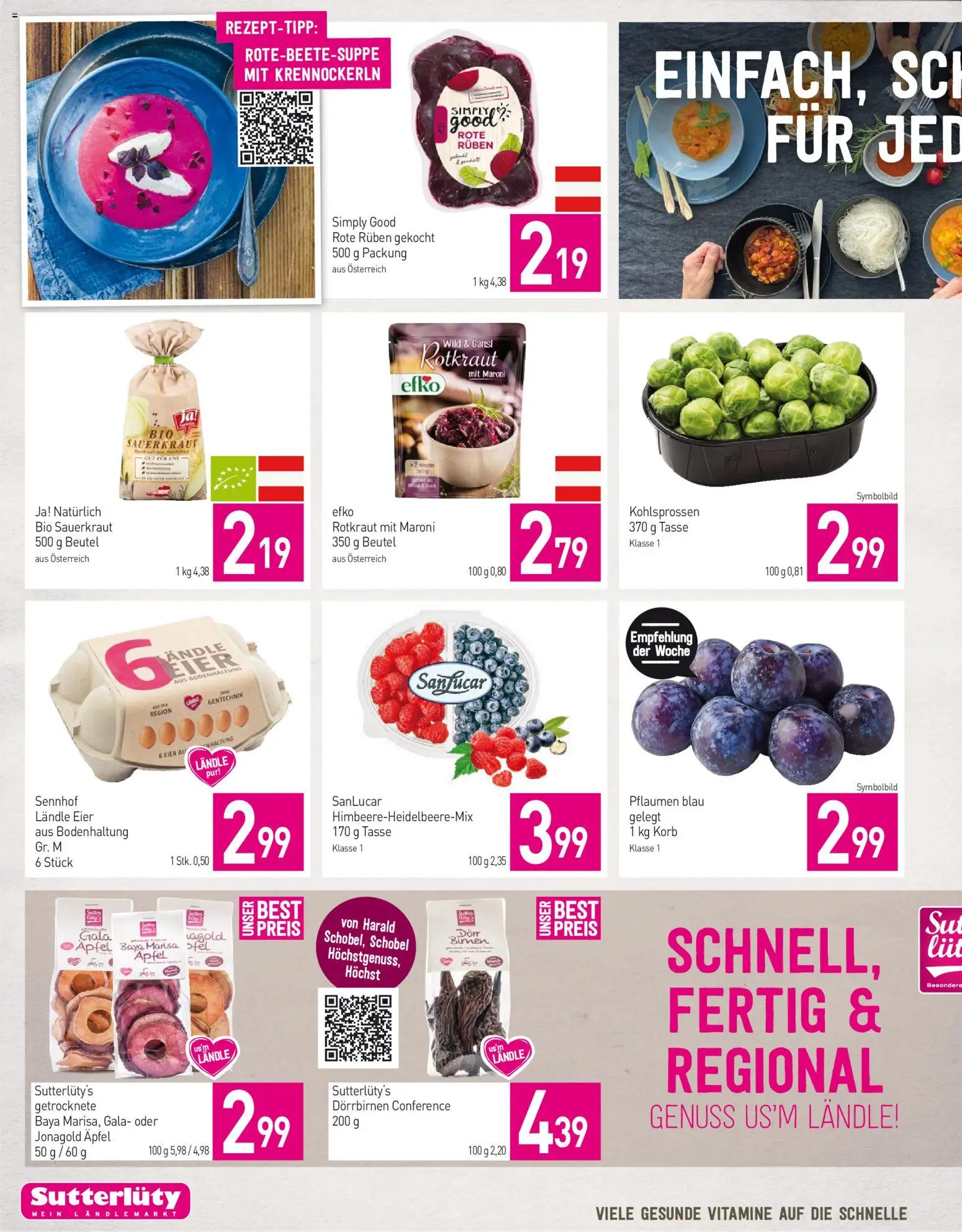Sutterlüty Flugblatt gültig ab 22.10.2025 | Seite: 12 | Produkte: Korb, Eier, Äpfel