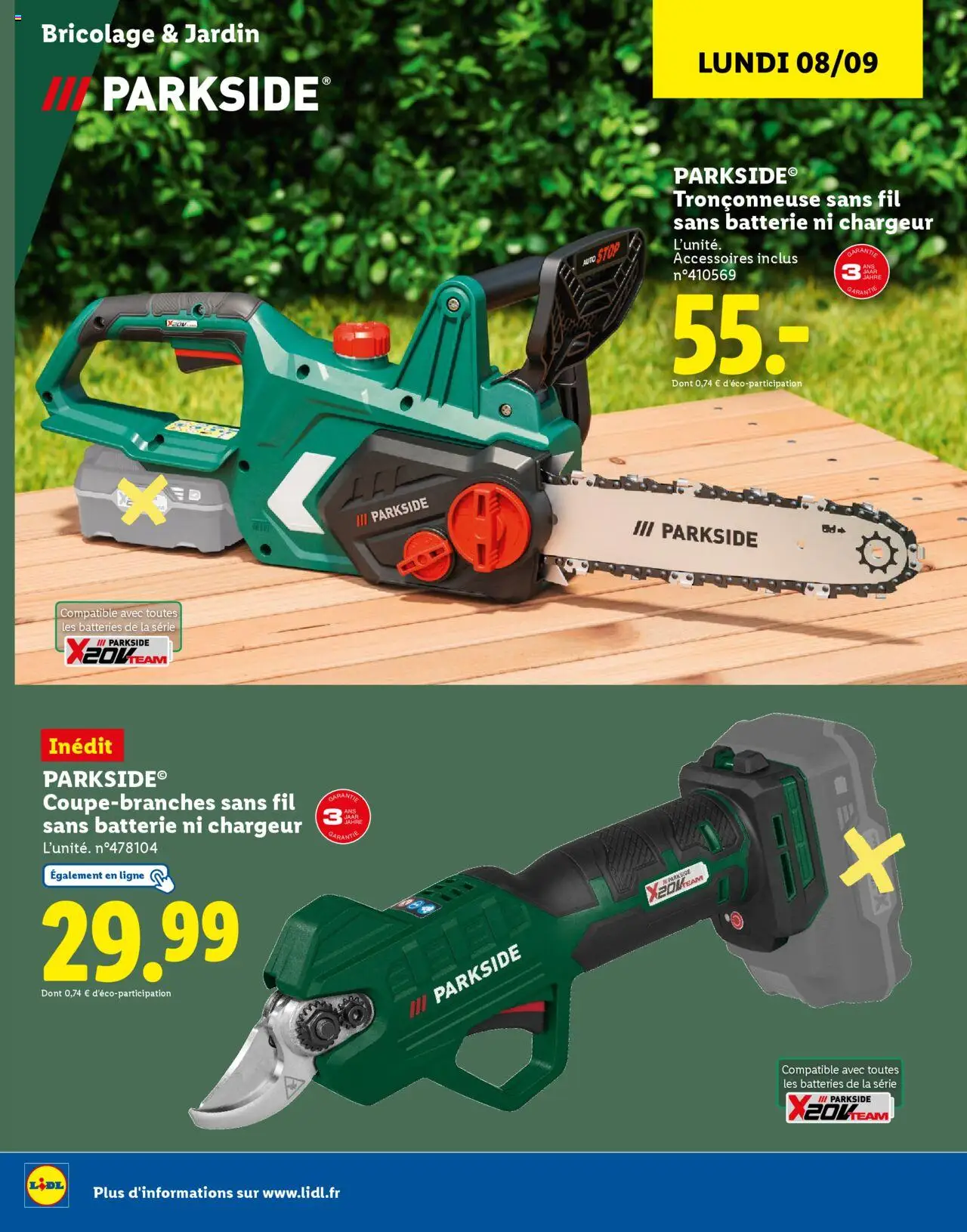  | Page: 28 | Produits: Tronçonneuse, Batterie