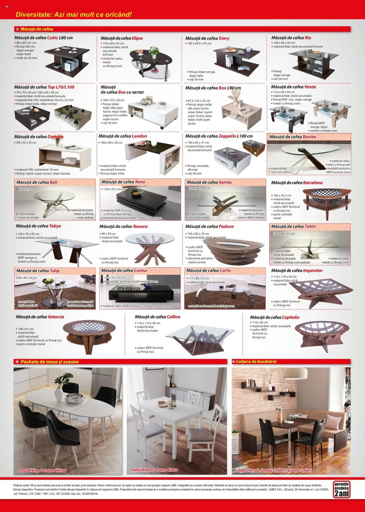 Lem’s catalog - Mese, scaune, colțare și banchete – valabil de la 17.11.2023 | Pagină: 4 | Produse: Masă, Bucătărie, Măsuță de cafea, Cafea