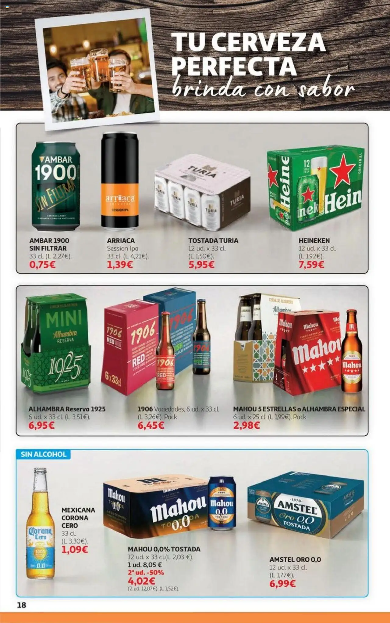 Alcampo - HP Andalucía │ válido desde el 06.10.2025 | Página: 18 | Productos: Cerveza, Σπανάκι