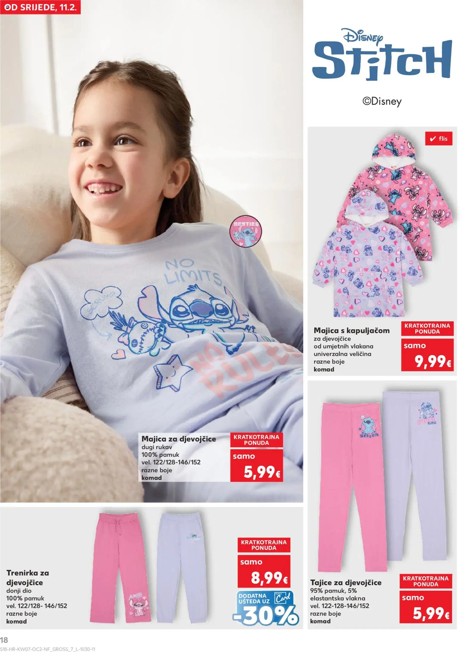 Kaufland katalog | vrijedi od 11.02.2026 | Stranica: 18 | Proizvodi: Majica s kapuljačom, Majica, Tajice, Trenirka